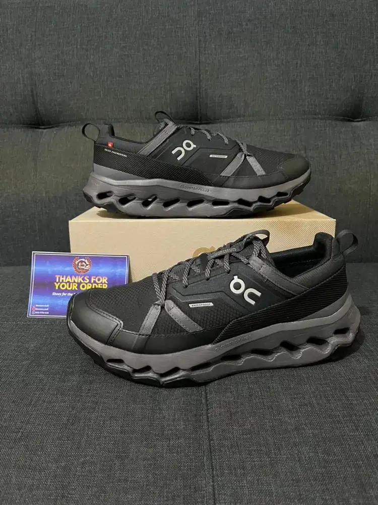 Sepatu ON Cloudhorizon Waterproof Black Eclipse Size 44
