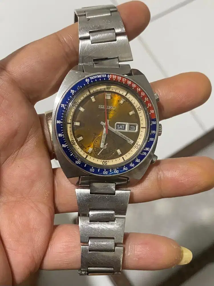 Jam tangan Seiko Pogue  6139-6002 Topikal Patina
