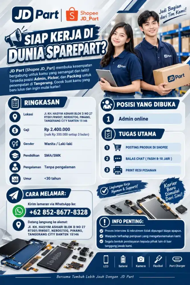LOWONGAN KERJA ADMIN ONLINE