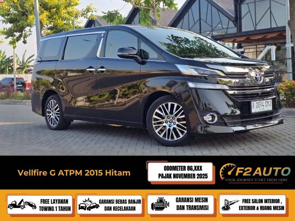 Vellfire G 2015 Hitam (New Model)