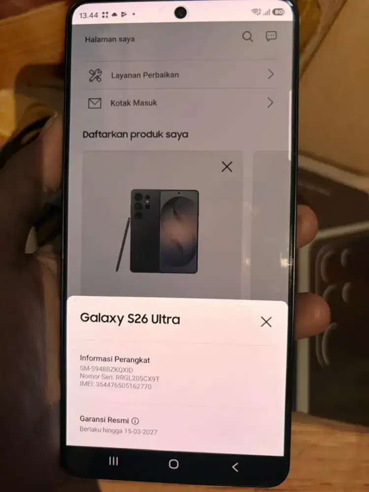 Hp SAMSUNG S26 ULTRA 16/1tb likenew istimewa grns 2027 free adaptor