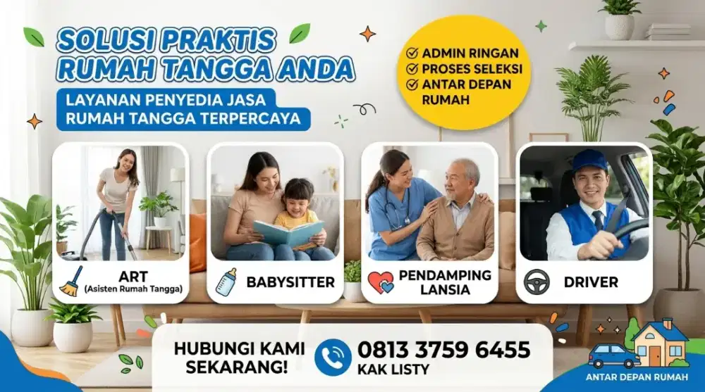 READY PEKERJA ART , BABYSTTER dan PERAWAT LANSIA