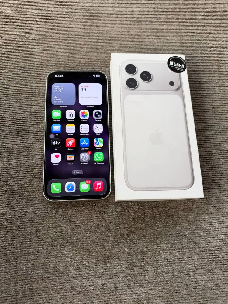 iPhone 17 PM 256 Silver Resmi