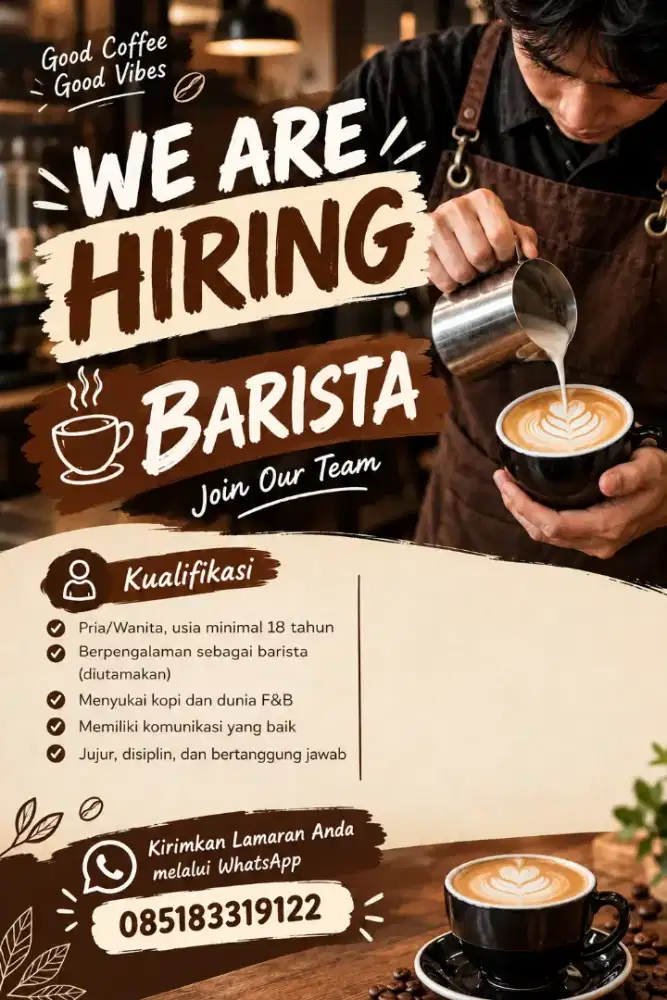 Lowongan Barista Ciledug