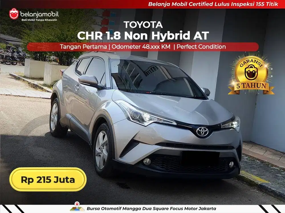 [ GARANSI 5THN ] Toyota CHR C-HR 1.8 Non Hybrid AT 2017/2018/2019