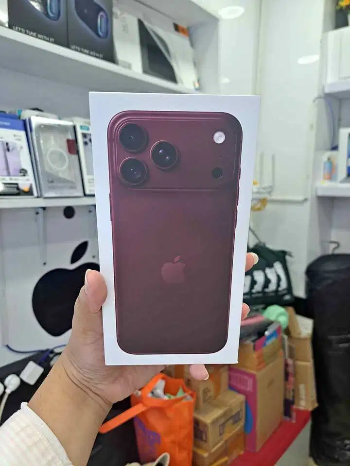 IPhone 18 Pro Max 256GB Burgundy New Segel Garansi IBox