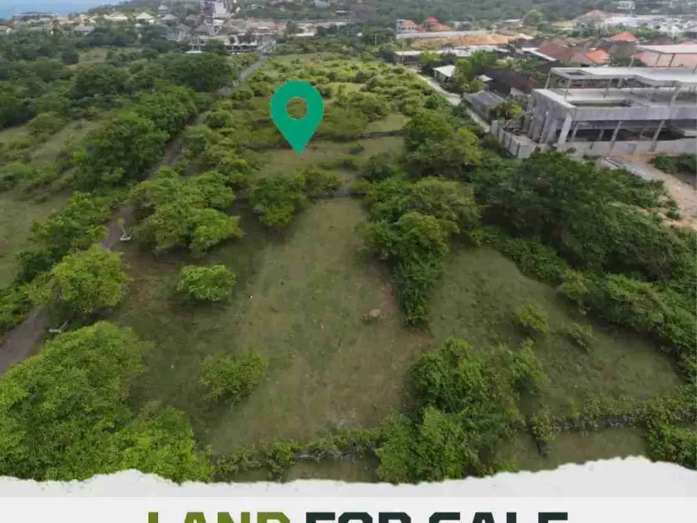Dijual tanah kawasan villa secara eksklusif berjalan kaki ke pantai Melasti Ungasan Bali.