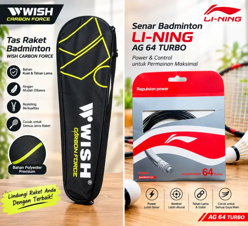 Senar linning / senar badminton / tas badminton