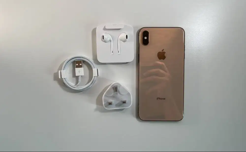 iPhone Xs Max 256GB Gold Fullset Box Original Mulus COD Jakarta