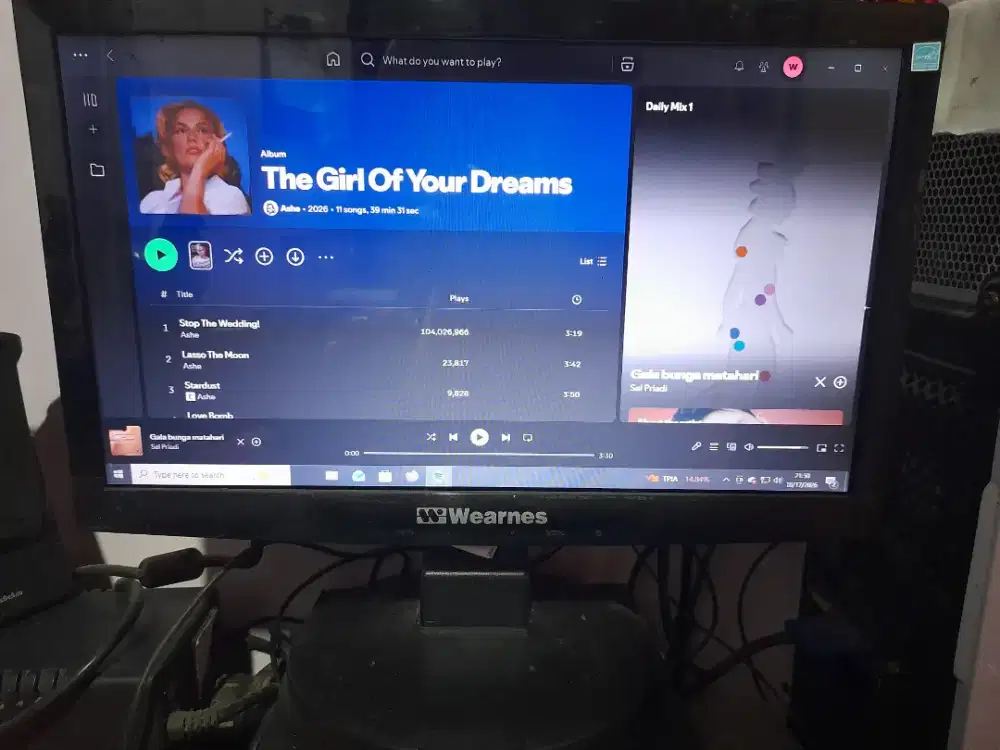 Monitor Wearnes 16 inch Dan Monitor Philips 22 inch