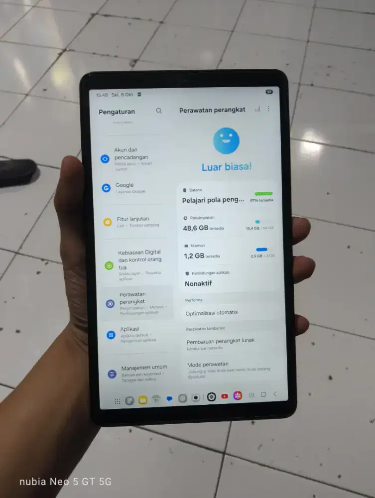 Samsung Galaxy Tab A9 4+4/64GB Fullset ( Wifi Only )
