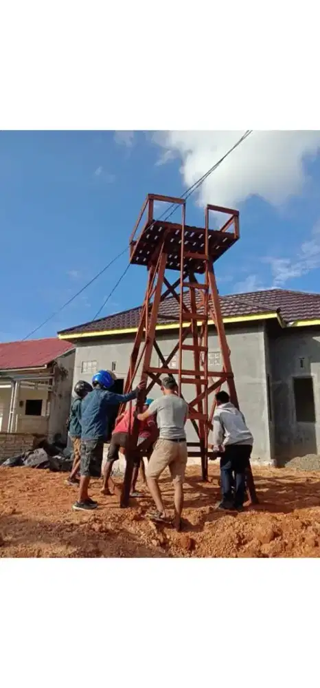 Tower tandon menara ulin tinggi 4mtr