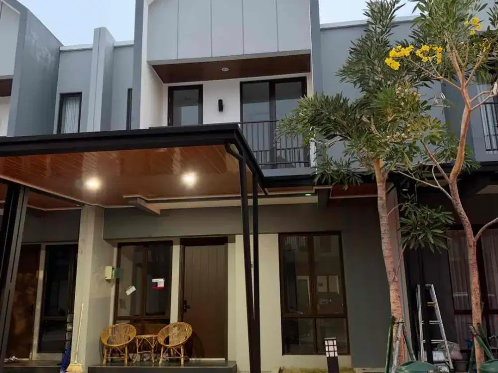 Disewakan rumah modern minimalis brand new semifurnish di paramount petals curug tangerang