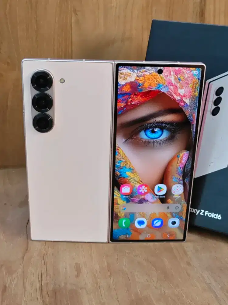 Samsung Z Fold 6 256gb bekas sein - pink