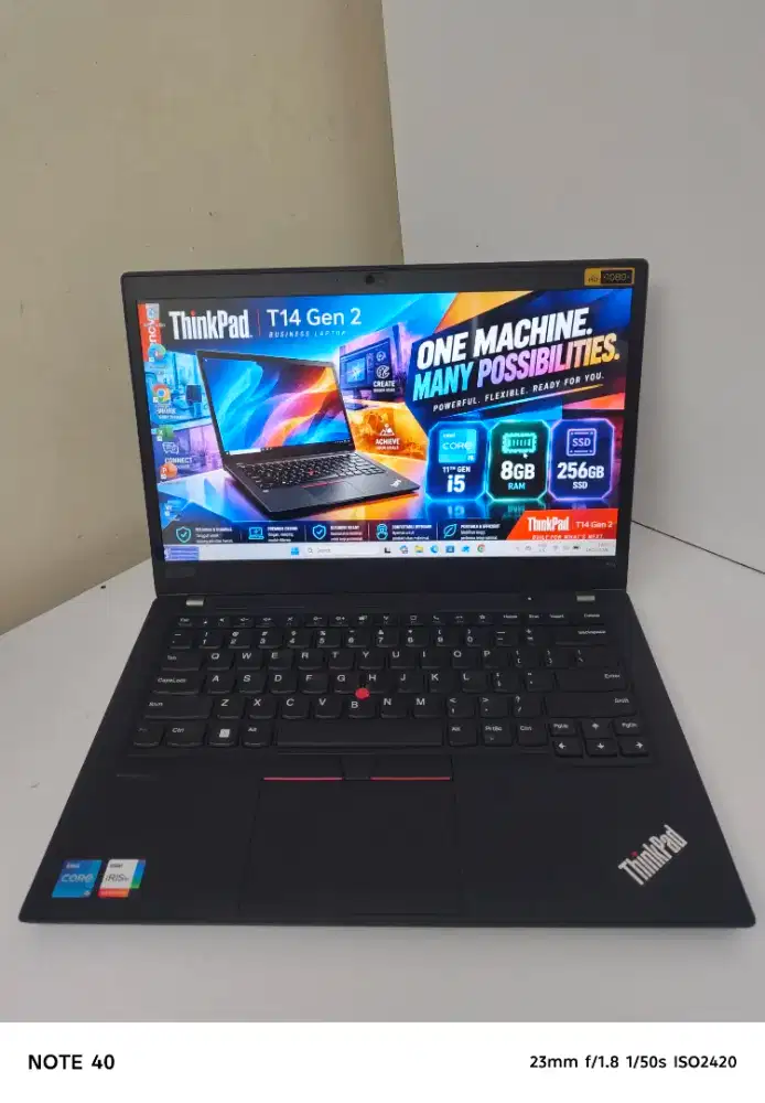 ThinkPad T14 Core i5 Gen 11 RAM 8GB SSD 256GB Laptop Bisnis Siap Pakai