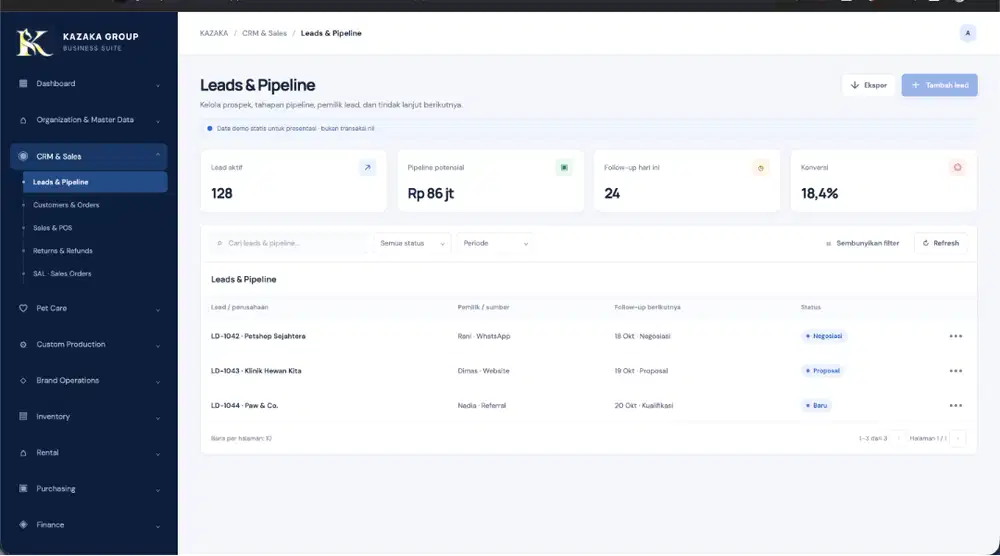 Source Code Aplikasi ERP Business Suite