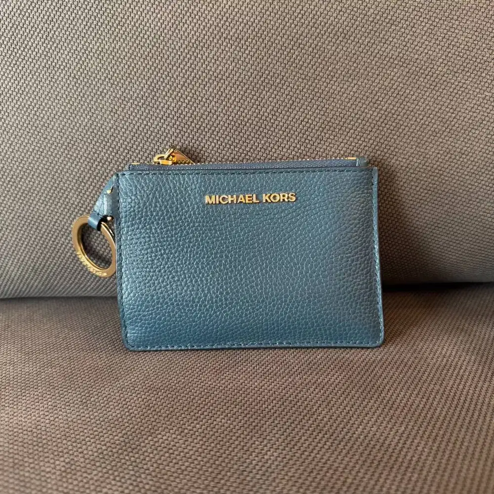 Michael Kors Card Holder Biru Original Terawat