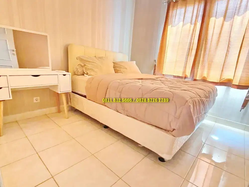 Apartemen City Home MOI 2BR Lantai Rendah Furnished Minimalis Kelapa Gading Jakarta Utara