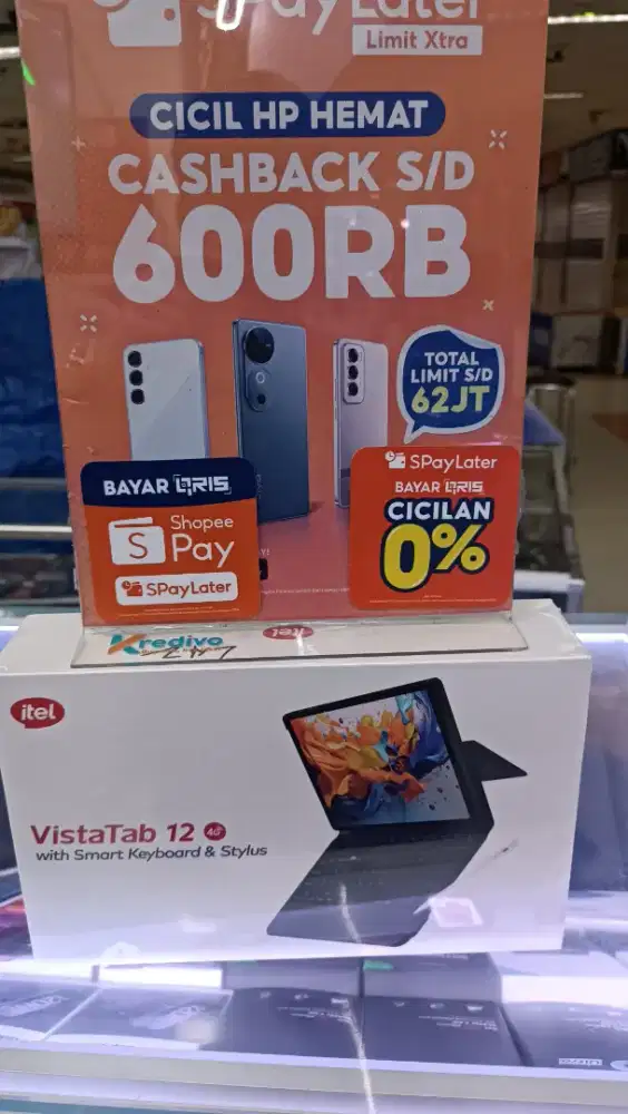 ITEL VISTA TAB 12 RAM 4+8/128GB KAS&KREDIT FREE SARUNG KEYBOARD+STYLUS