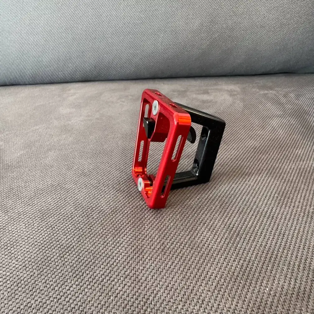 Brompton Front Carrier Block Aluminium Merah