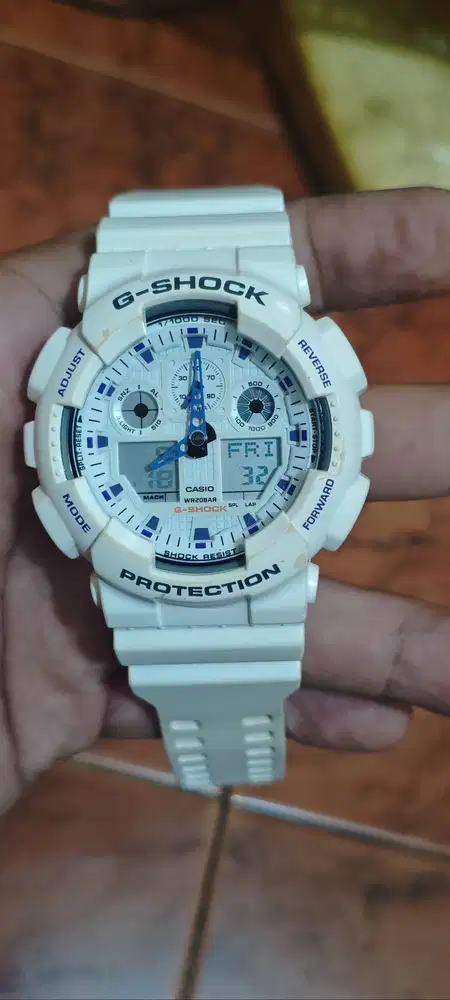 Jam tangan G-Shock GA-100A white original650