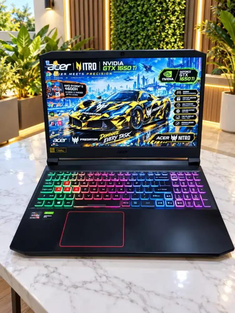 ACER NITRO V-GTX AN515 NVIDIA GTX 1650Ti ryzen 5  masih segel pabrik