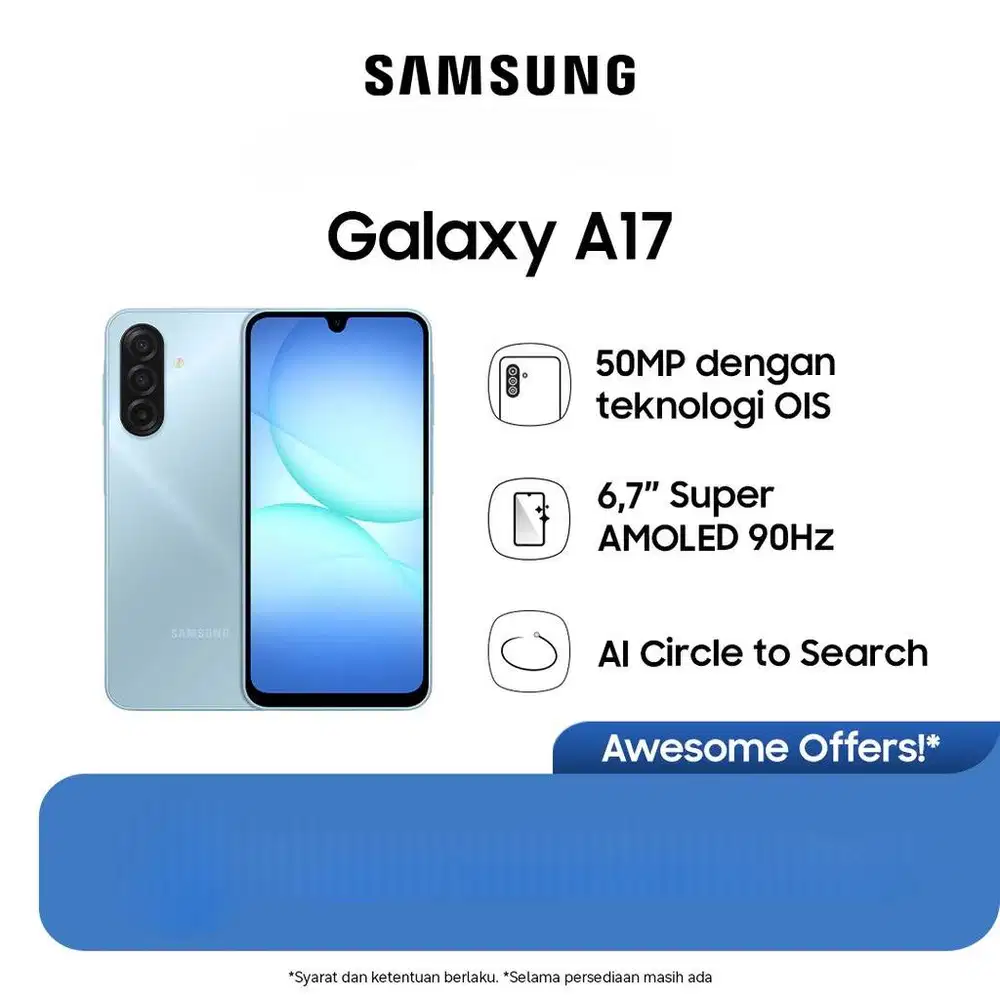 Hp Baru Samsung Galaxy A17 Resmi SEIN Original BNIB Segel Toko Medan