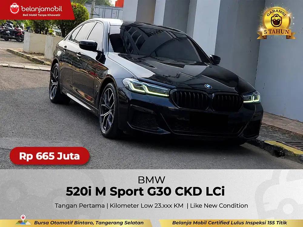 [ GARANSI 5THN KM 23RB ] BMW 520i 520 i M Sport G30 LCi 2022/2023/2024