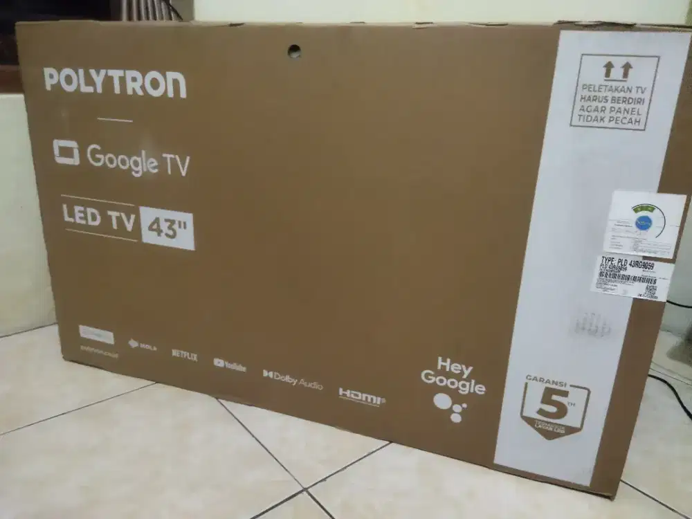 New Google tv Polytron 43 bisa tukar tambah