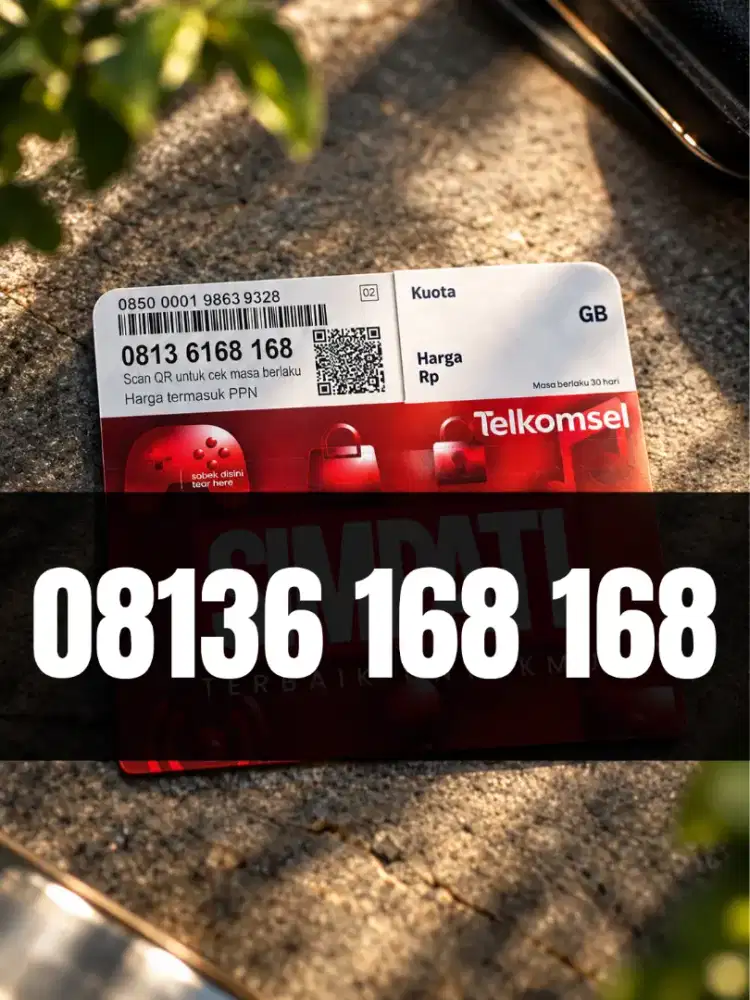 Nomor Cantik Telkomsel simPATI 11 Digit Spesial Hoki 168 168