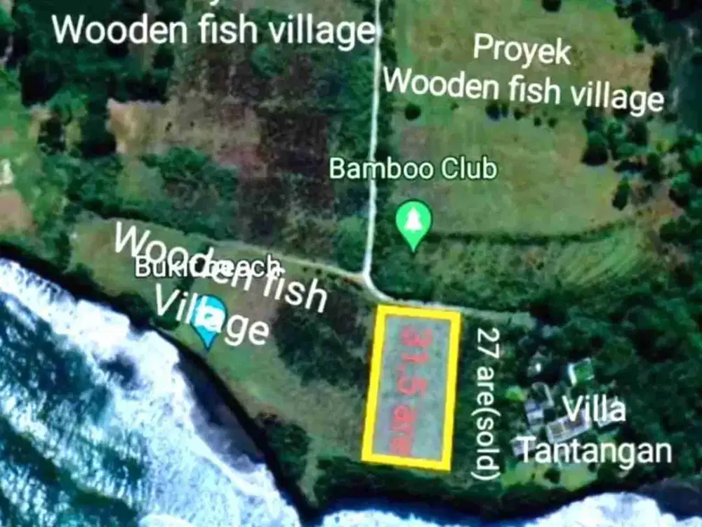 Tanah pantai nyanyi beraban tabanan bali