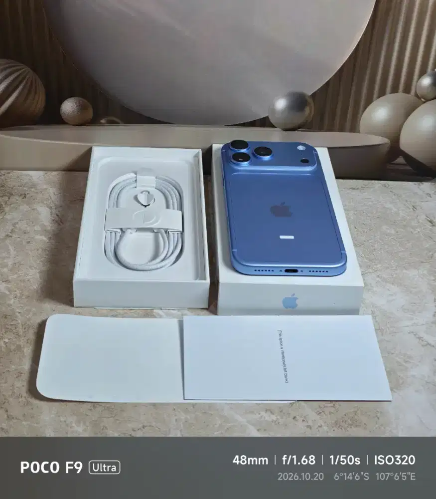 Iphone 18 pro max 256gb garansi ibox glacier