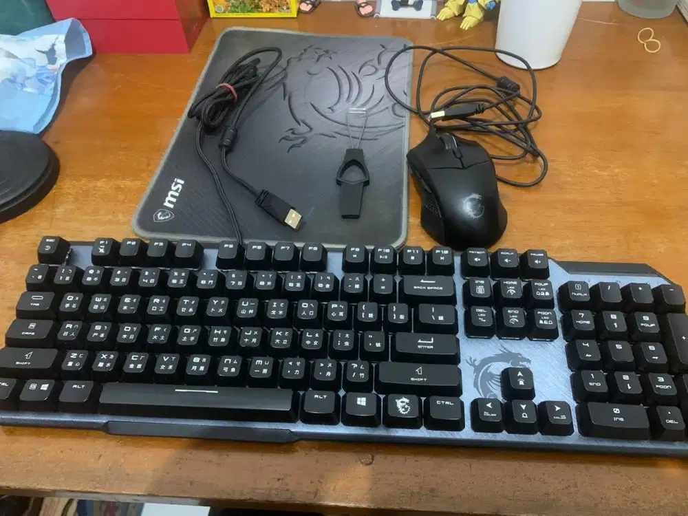 keyboard mechanical + mouse msi