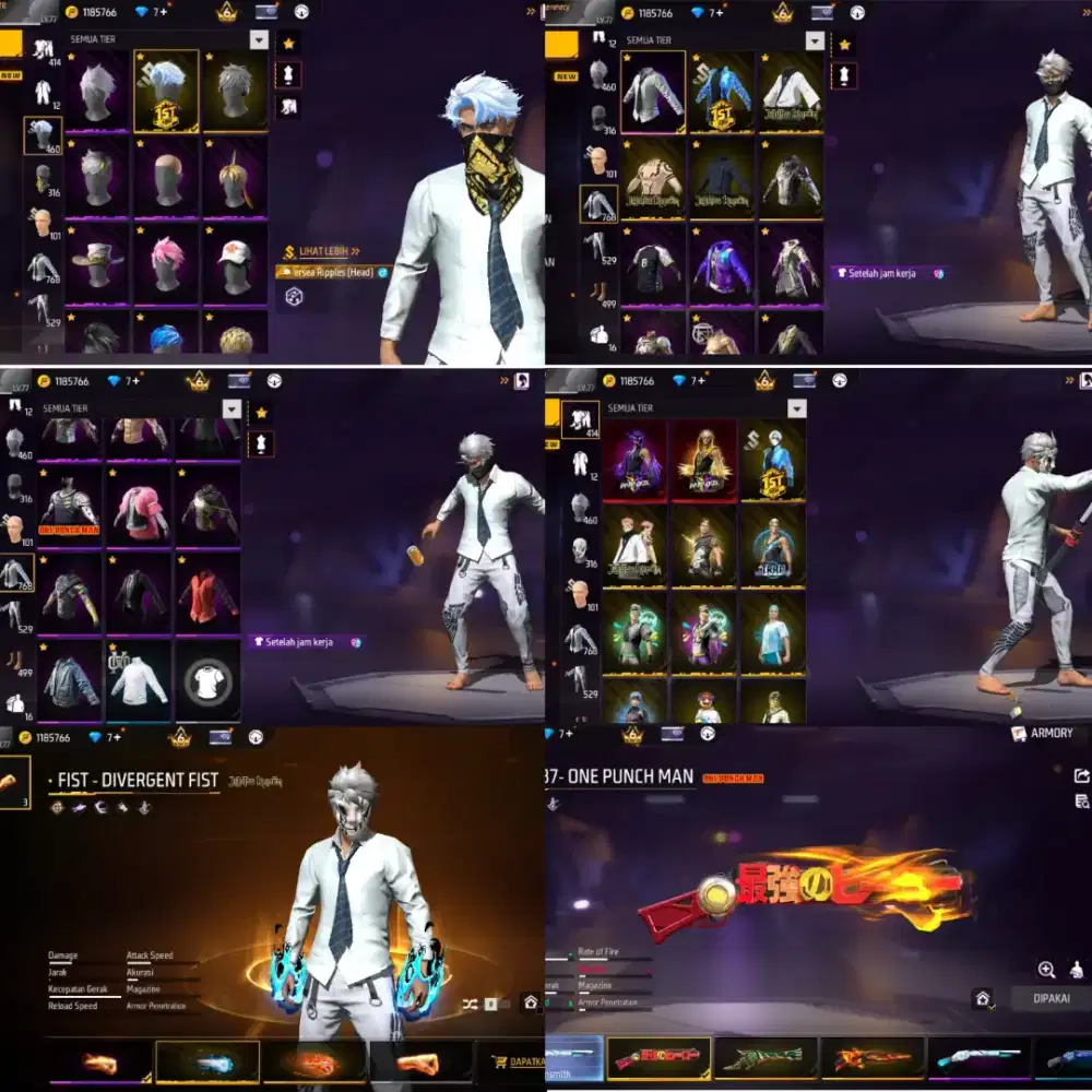 JuaL Akun FF spek sultan gg idaman Aman dan Tepercaya real 100% Asli