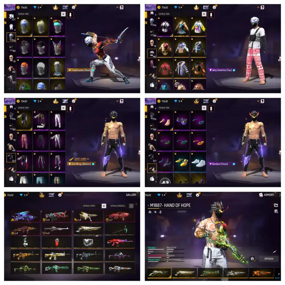 JuaL Akun FF spek sultan gg idaman Aman dan Tepercaya real 100% Asli