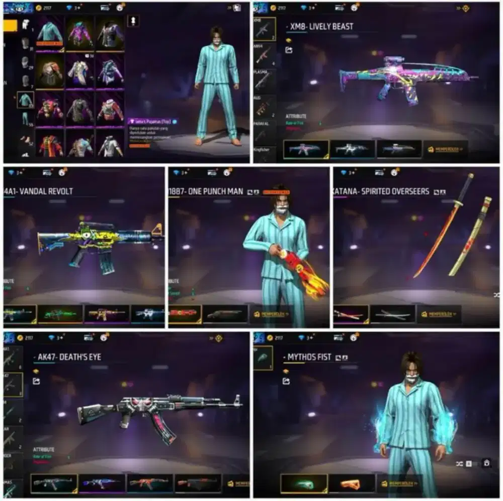 JuaL Akun FF spek sultan gg idaman Aman dan Tepercaya real 100% Asli
