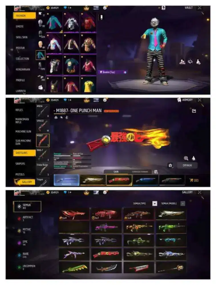 JuaL Akun FF spek sultan gg idaman Aman dan Tepercaya real 100% Asli