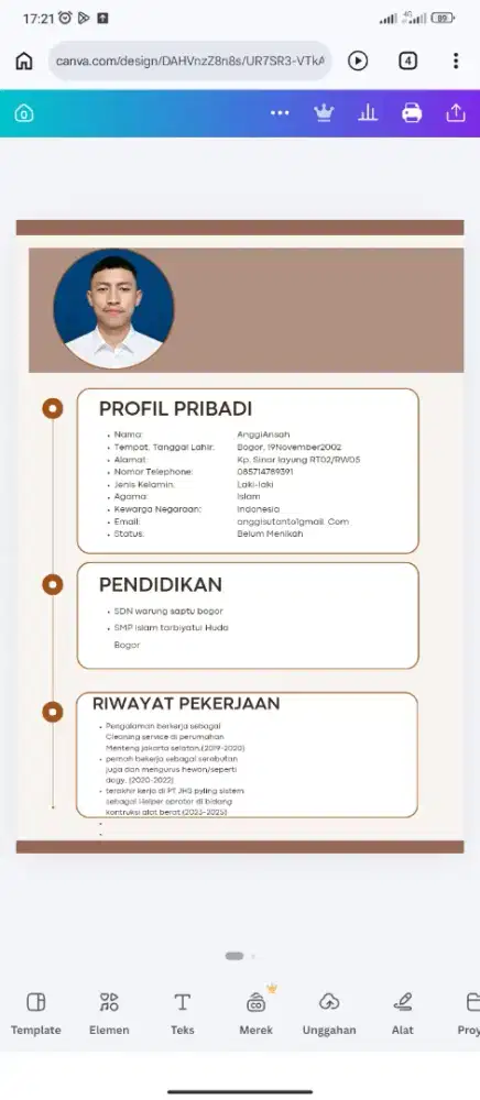Cari kerja yg serius lanjut wa