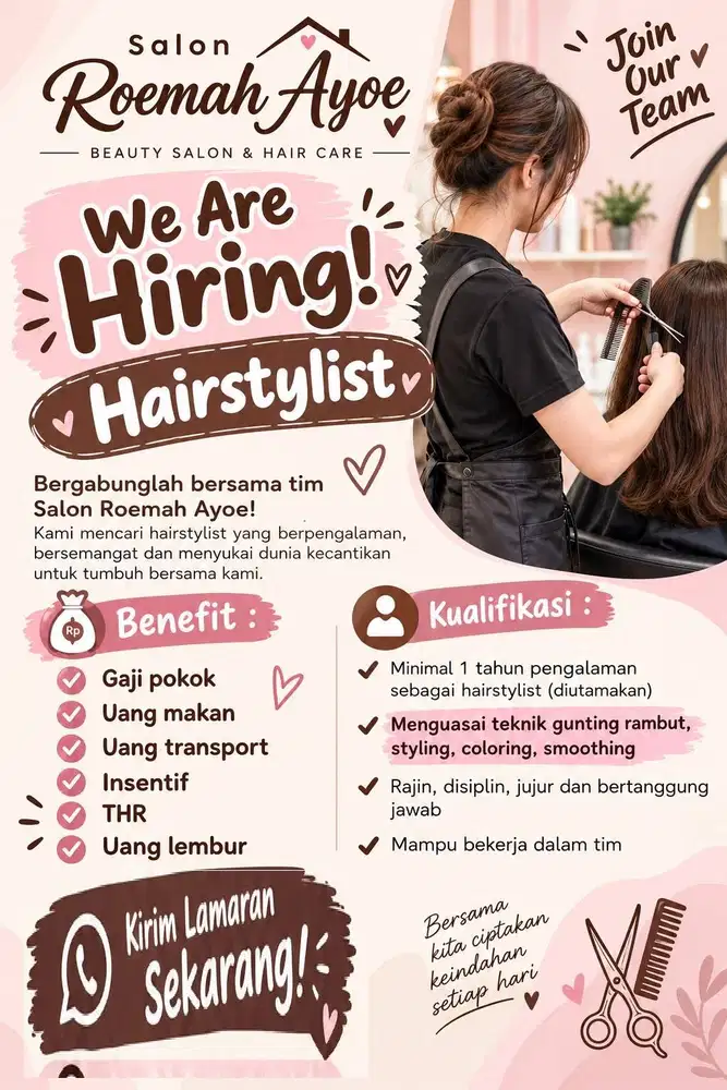 Lowongan Kerja Hairstylist - Salon Roemah Ayoe