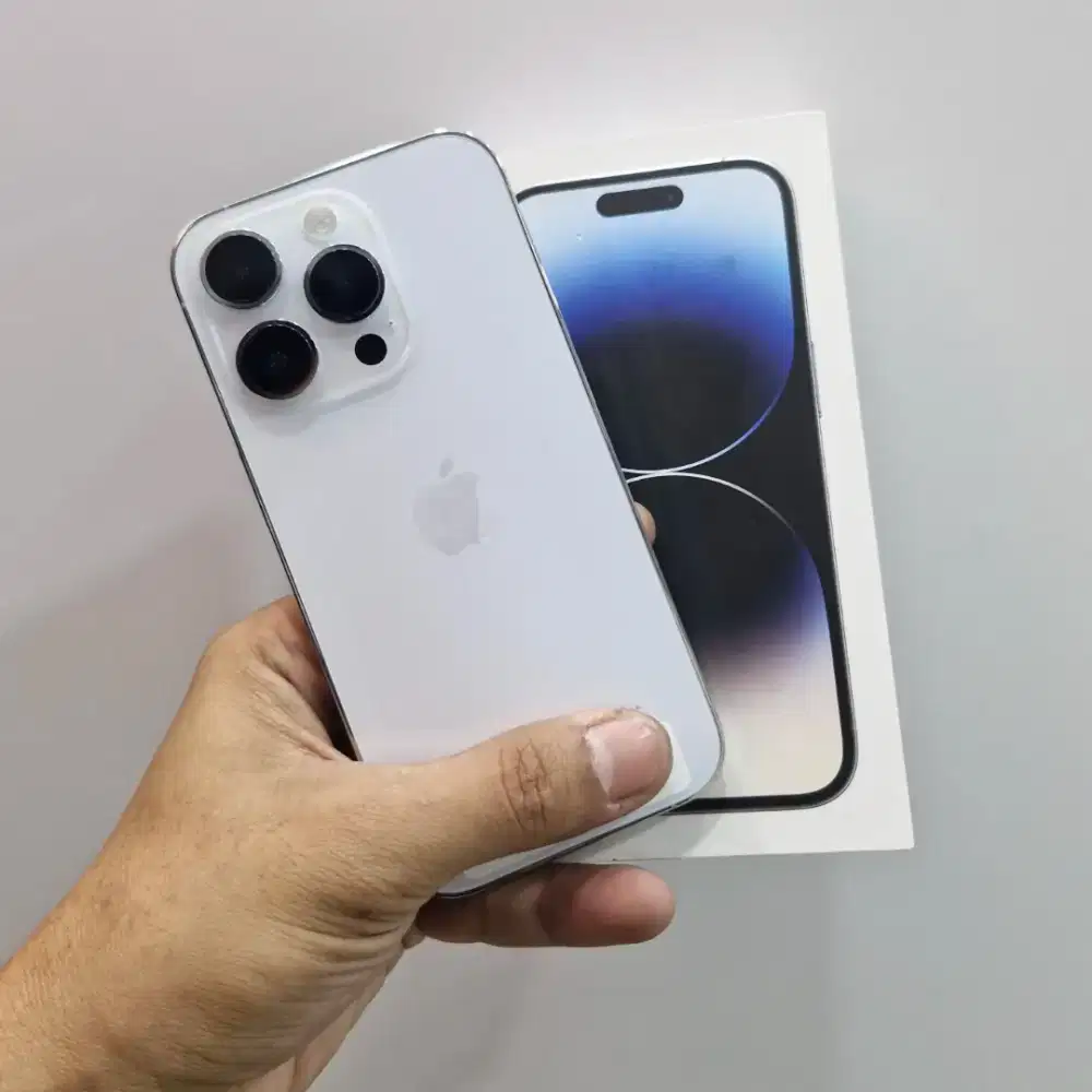 iPhone 14 Pro 128gb, ex iBox Fullset ori Free Adapter no minus