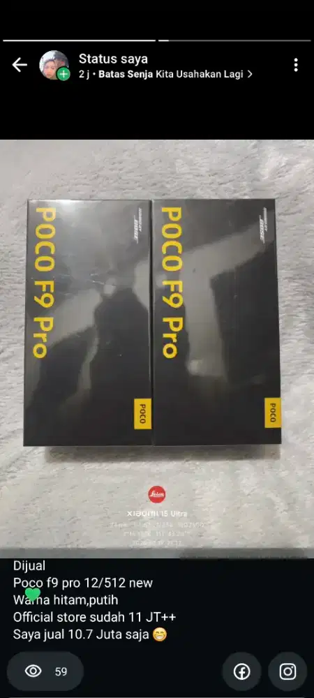 POCO F9 PRO 12/512 SEGEL BNIB BUKAN REPACK ORI GARANSI RESMI XIAOMI