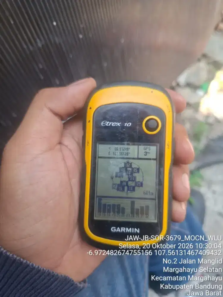 Gps Garmin eTrex 10 Kondisi Second Batangan+ Kabel Data