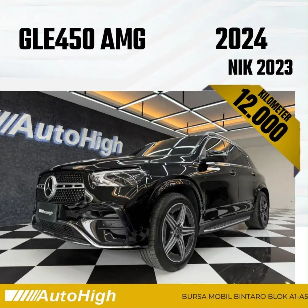 DP10% [Km12.000] GLE450 AMG 2023 Black / GLE 450 Reg 2025 #AUTOHIGH