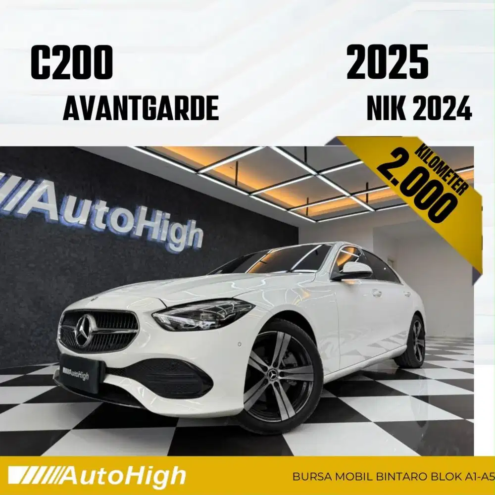 DP10% [Km2.000] C200 Avantgarde 2024 White Reg 2025 #AUTOHIGH