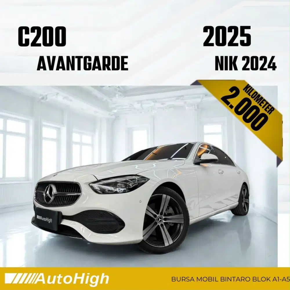 DP10% [Km2.000] C200 Avantgarde 2024 White Reg 2025 #AUTOHIGH