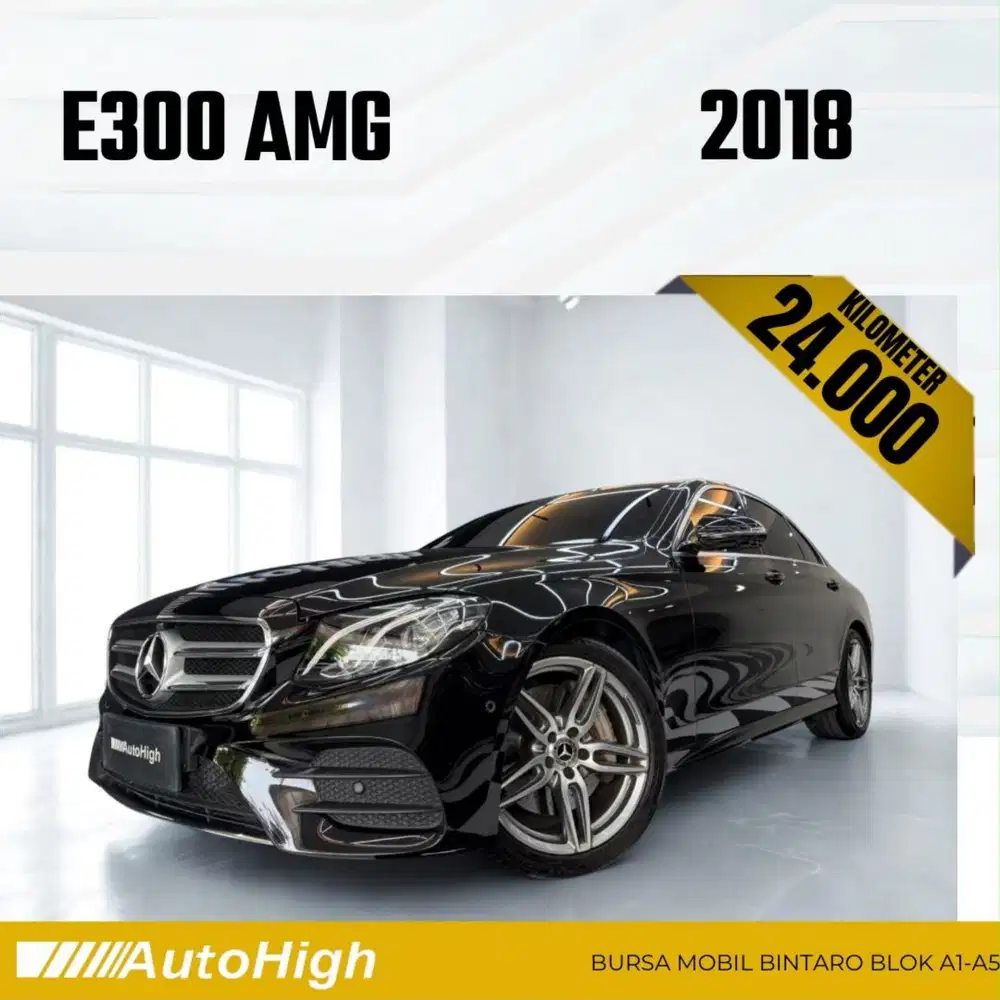 DP10% [Km24.000] E300 AMG 2018 Black Reg 2019 #AUTOHIGH