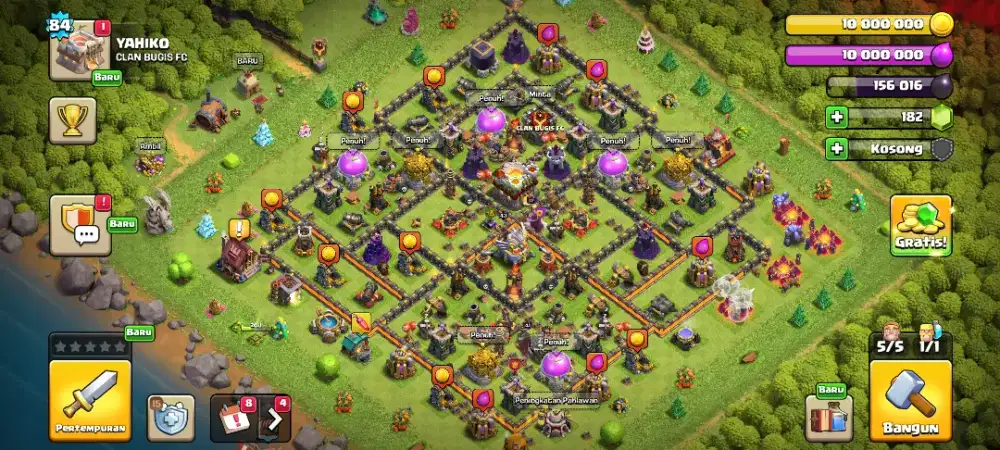 Akun game coc th 11