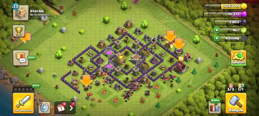 Akun game coc th. 7