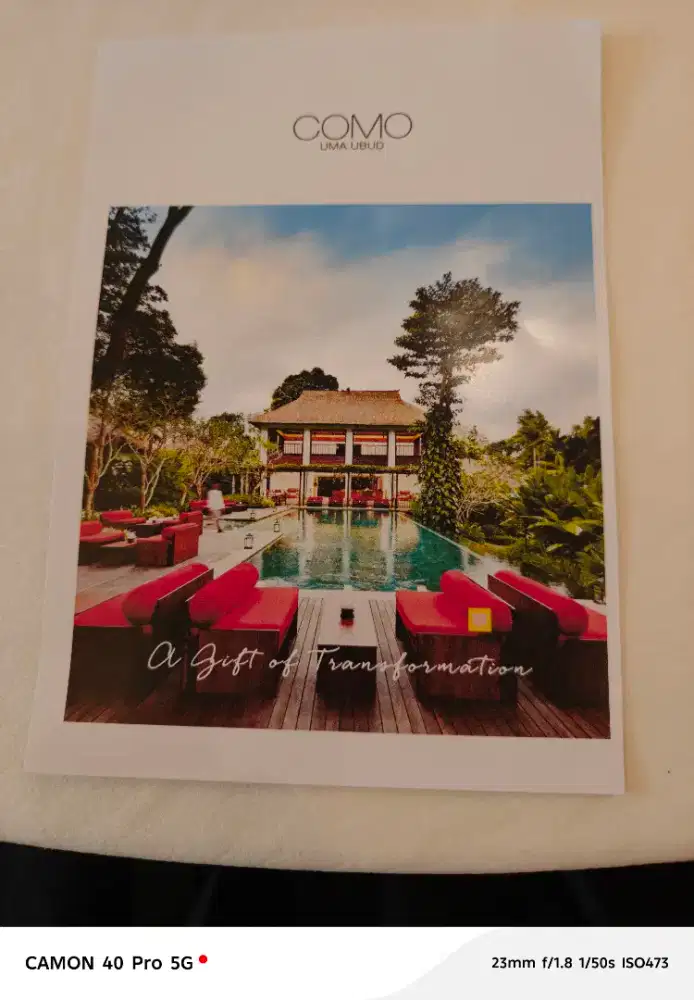 Voucher menginap di Como Uma Ubud Bali incl breakfast 2 pax