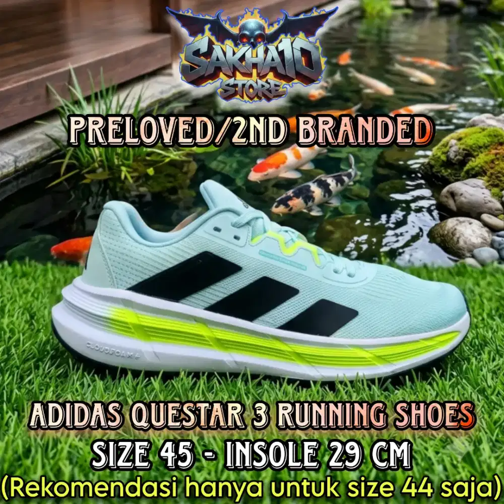 SEPATU RUNNING/OLAHRAGA AD1DAS ICE BLUE